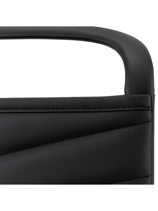 Látogatószék Tomkin műbőr, fekete