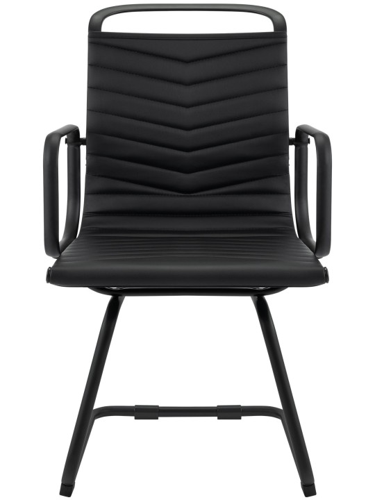 Látogatószék Tomkin műbőr, fekete