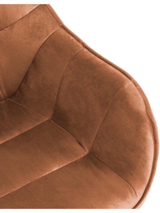 Russel bársony szék, kávé Russel bársony szék, kávé