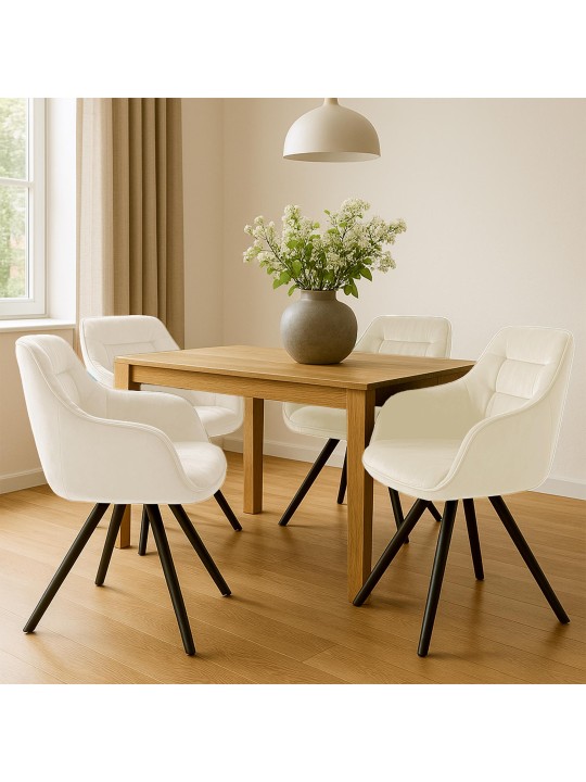 Russel bársony szék, krém Russel bársony szék, krém