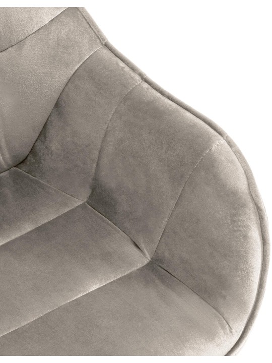 Russel bársony szék, szürke