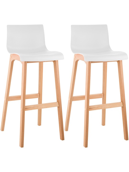 2 db Hoover Natura bárszék készlet, fehér 2 db Hoover Natura bárszék készlet, fehér