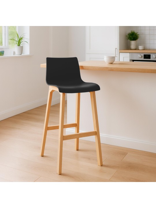 2 db Hoover Natura bárszék készlet, fekete