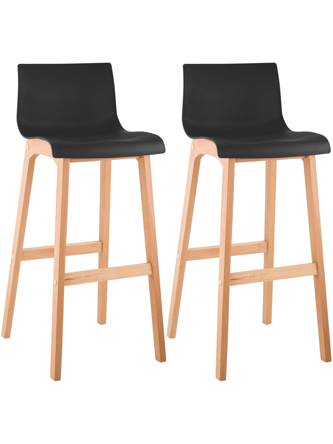 2 db Hoover Natura bárszék készlet, fekete