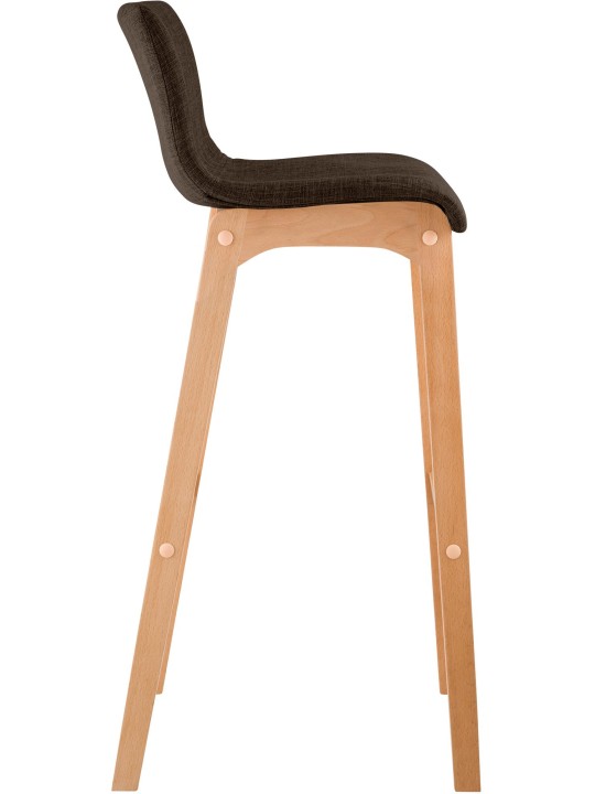 2 db bárszék szett Natura Hoover szövetből, barna