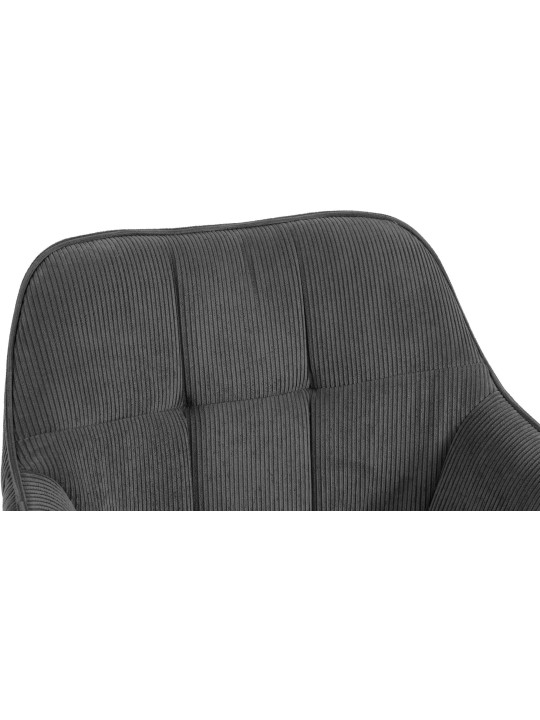 Étkezőszék Vienna Cord natúr, sötétszürke