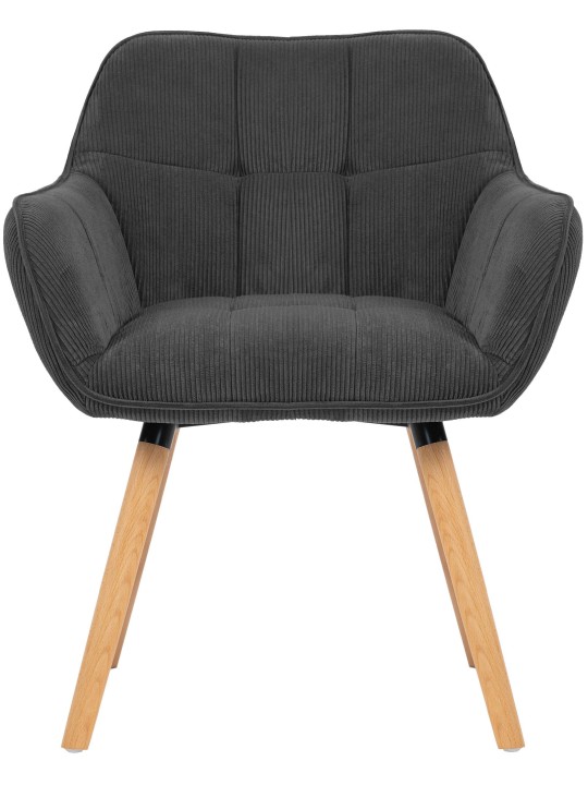 Étkezőszék Vienna Cord natúr, sötétszürke