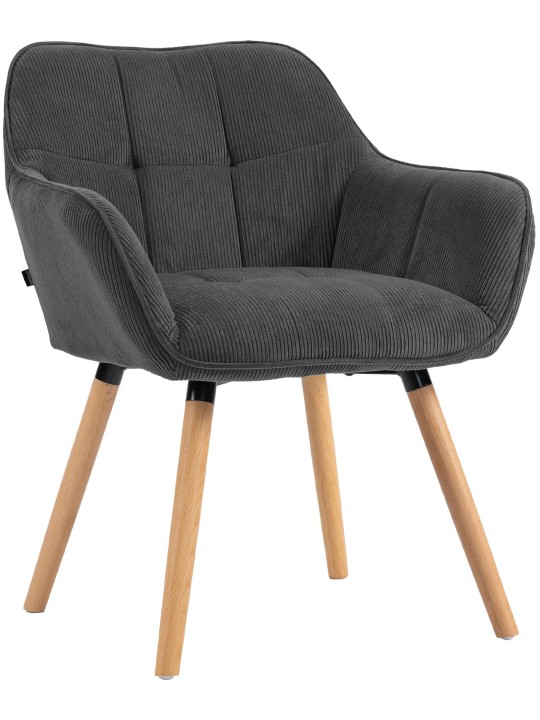 Étkezőszék Vienna Cord natúr, sötétszürke