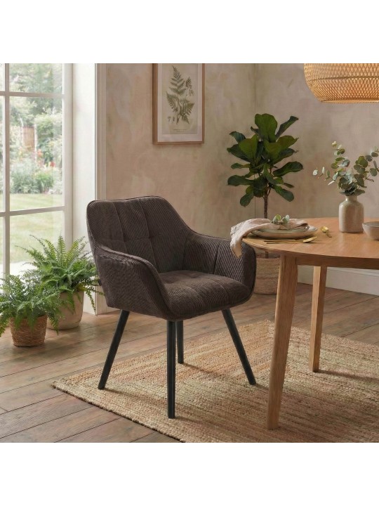 Vienna Cord étkezőszék, barna